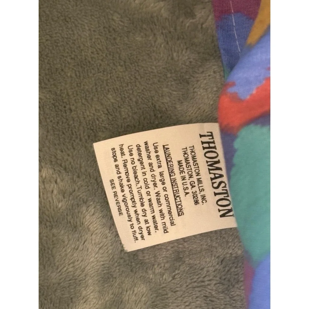 Vintage 90s Y2K Aztec Geometric Comforter Colorful Southwestern Thomaston FULL